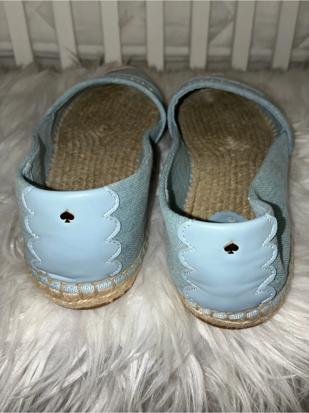 Kate Spade Piper Denim Espadrille Sz 10B